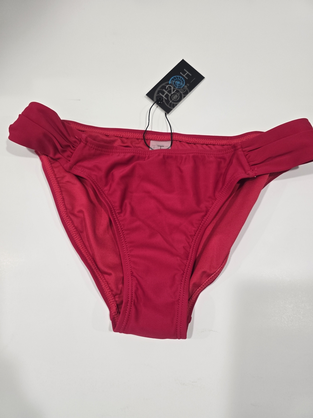 Red Bikini Bottoms with Side Bands